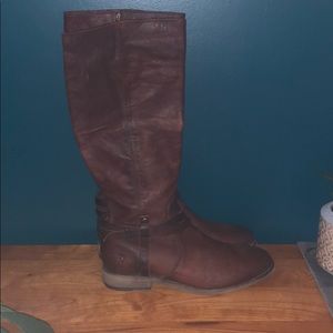 Frye Melissa tall brown leather boots. Size 8B.